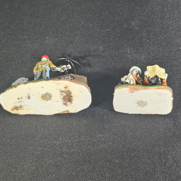 Lemax Spooky Town Google Hot Dog Vendor & Really Late Train Figurines Set Of 2 - Picture 8 of 12